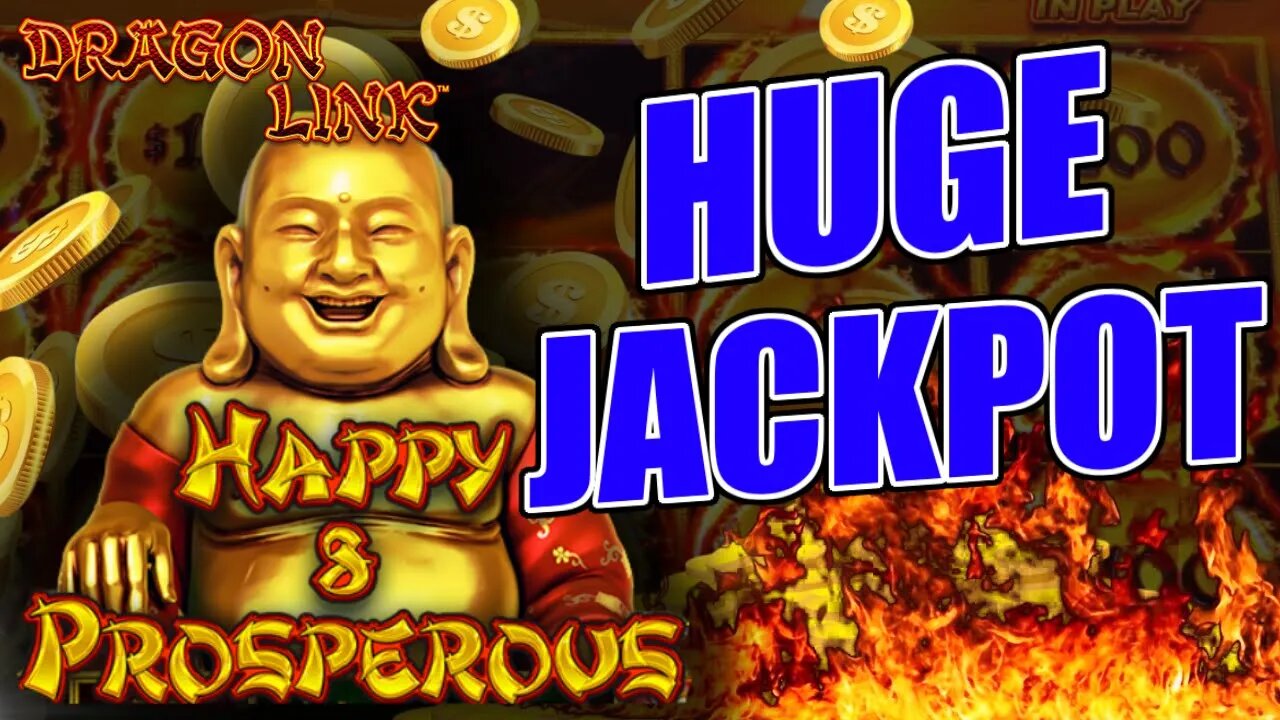 😱 BIG HANDPAY JACKPOT 🐲 Dragon Link Happy & Prosperous Slot Machine