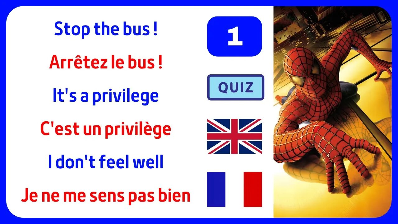 Testez et améliorez votre anglais avec Spider-Man 📚