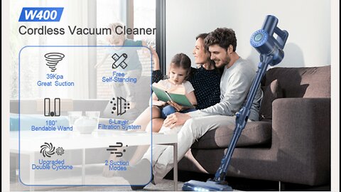 Cordless Vacuum Cleaner, Lightweight Stick Vacuum Cleaner, 6 in 1