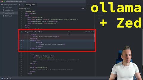 Using Local Models in Zed's AI Assistant with ollama