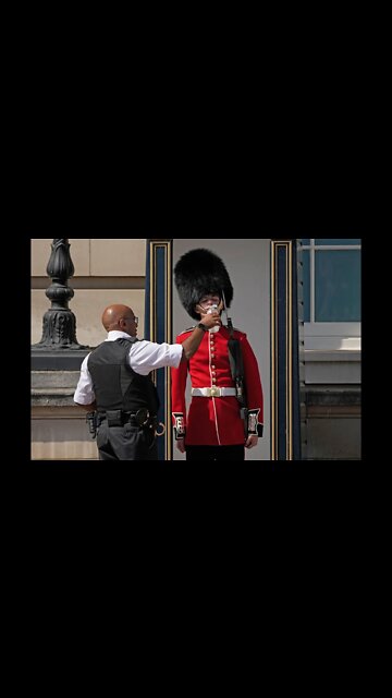 Hottest Day in British History and yet the Queens Guard marches on! Hats off to them!