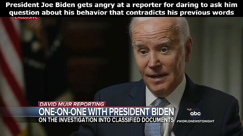 Biden really hates being questioned