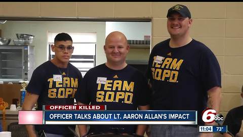 Southport Officer speaks on Lt. Aaron Allan's impact