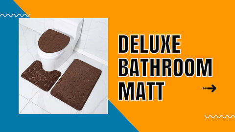 "Anti-Slip Absorbent Toilet Seat Cover 3Pcs Set"