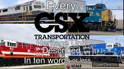 Every CSX Heritage Unit described in 10 words or less