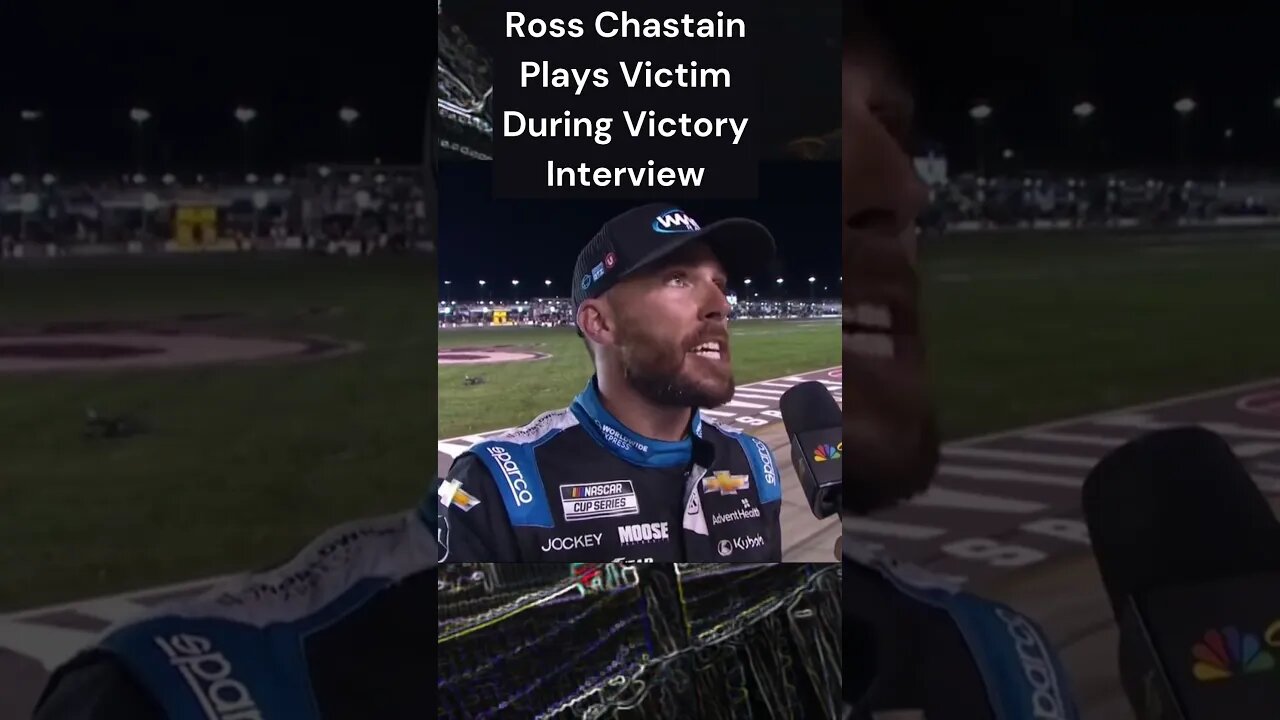 Ross Chastain Plays Victim During Victory Interview at Nashville: #shorts #nascar