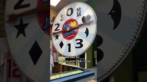 Seaside heights boardwalk spinning wheel! Click + to see us lose more money on Seaside Heights board