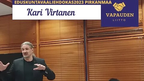 Kari Virtasen puhe Pirkanmaan Vapauden liiton illasta 15.11.2022