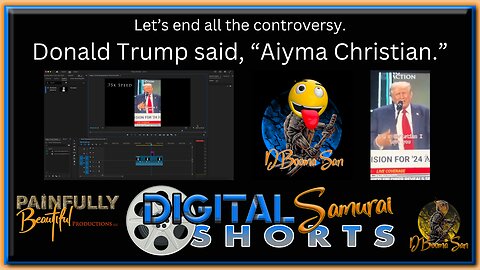 DSS | Let's end all the controversy. Donald Trump said, "Aiyma Christian." 🤣