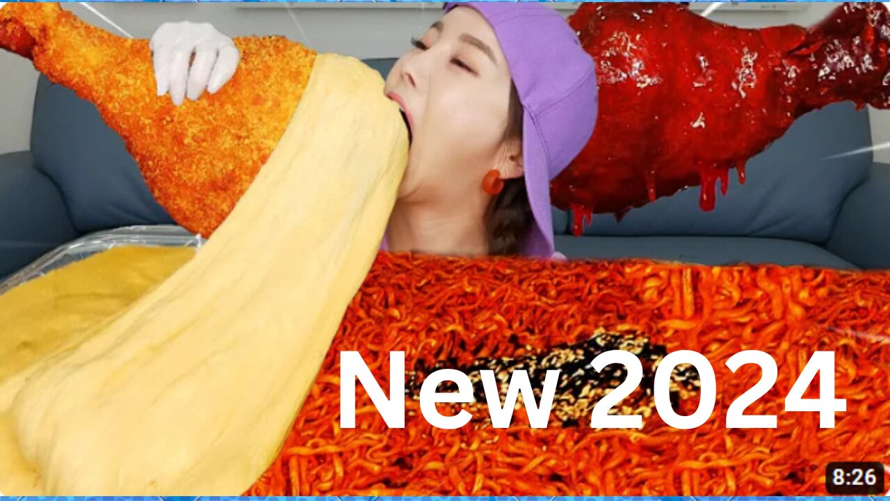 [Mukbang ASMR] 2024 GIANT CHICKEN 🍗 Cheese Fondue & Giant Spicy Chicken (Turkey) Eatingshow Ssoyoung