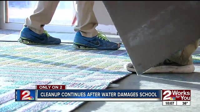 Tahlequah Schools working through weekend after sprinkler burst