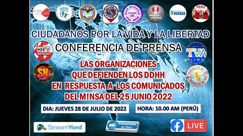 CONFERENCIA DE PRENSA CVL - COMUNICADOS M1NS@ - 25 JUL 22