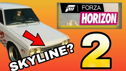 FORZA HORIZON 2 - DATSUN WITH SKYLINE ENGINE - (Chevette White Shark from Curve 1) lol