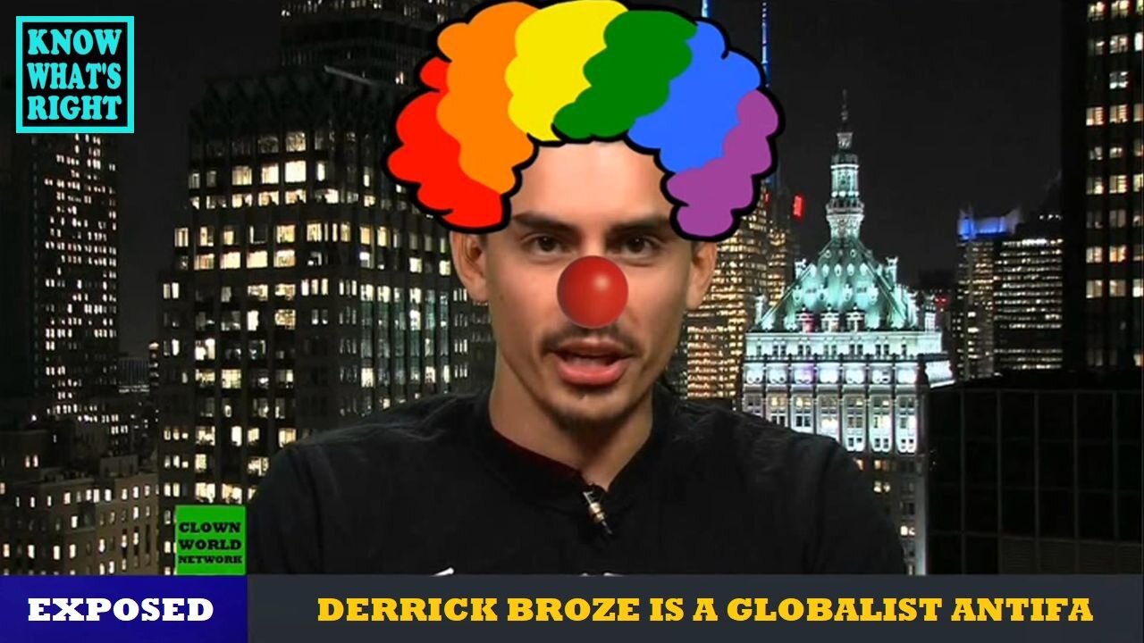 Derrick Broze exposed in 2 minutes as a globalist Antifa