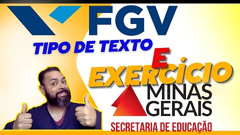 Tipos textuais e exercício da FGV