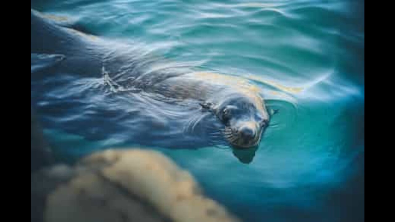 Ce phoque vole le poisson d'un pêcheur