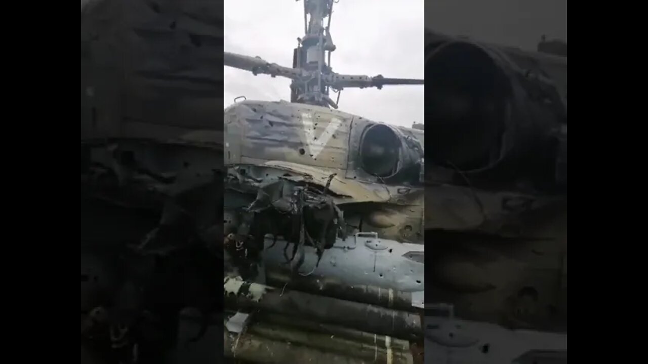 Ukraine War - Russian KA-52 Shot Down