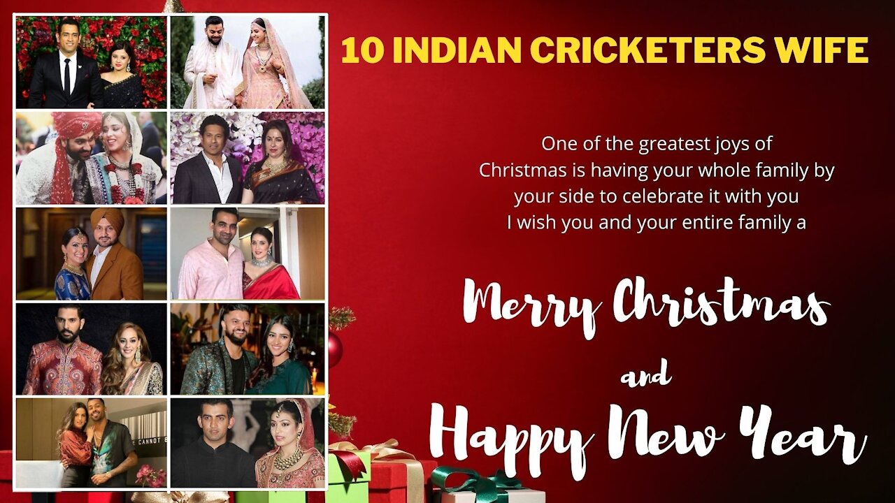 Marry Christmas 10 indian cricketer wife 2021