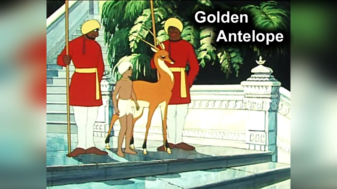 This Golden Antelope makes gold coins with its hoof kicks! Soviet cartoon, 1954