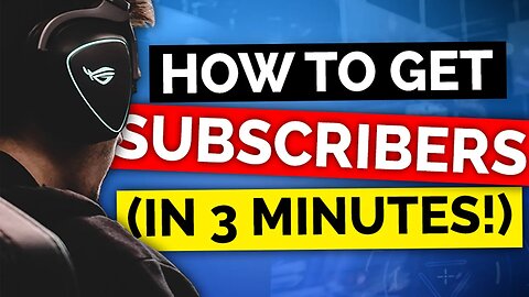 How To Get More SUBSCRIBERS On Youtube Gaming Channel (In 3 Minutes!)