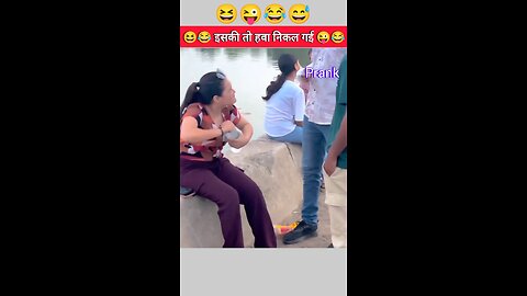 prank with cute girl 😜. prank funny video.