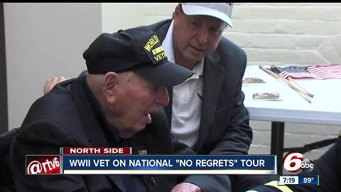 90-year-old World War II veteran is on a cross country tour with his son