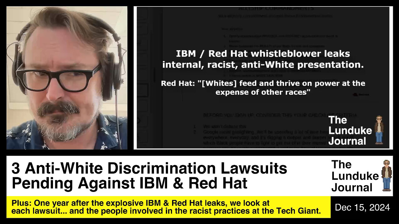 3 Anti-White Discrimination Lawsuits Pending Against IBM & Red Hat