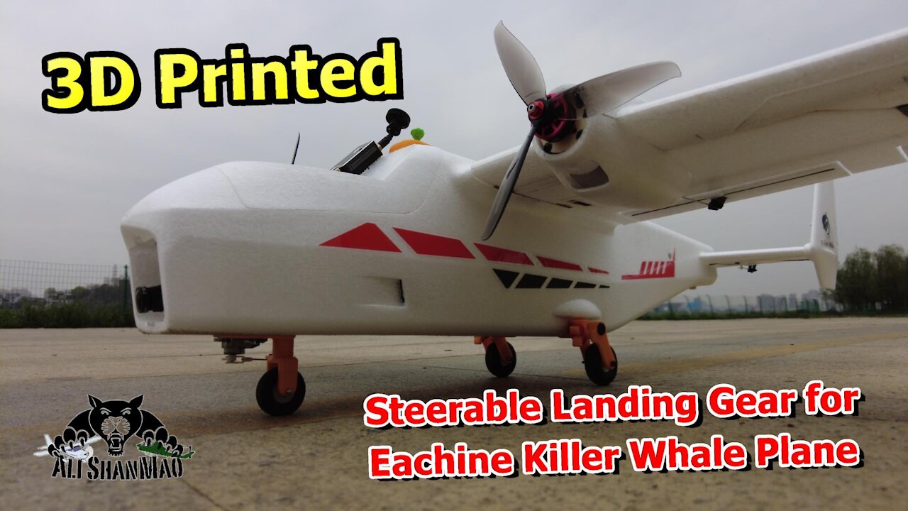 DIY 3D Printed Steerable Landing Gear for RC Airplanes