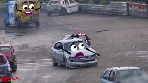 Try not To laugh - Funny Police Car Doodle Chases Drunk Car