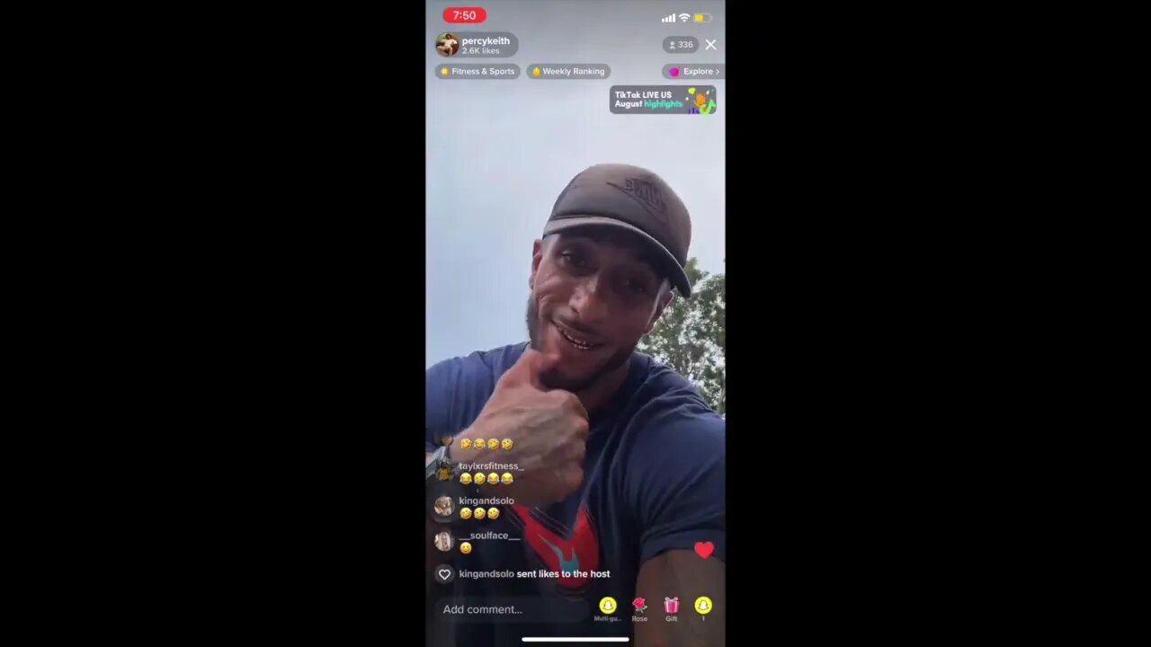 PERCY KEITH BEING FUNNY ON TIKTOK LIVE 😂