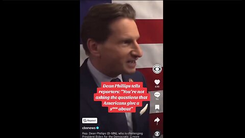 Dean Phillips - I am only doing this to defeat Donald Trump