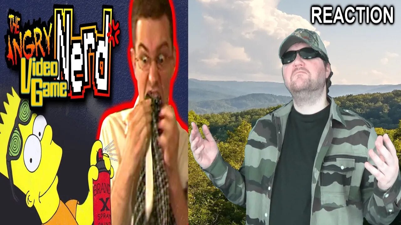 The Simpsons - Angry Video Game Nerd (AVGN) REACTION!!! (BBT)
