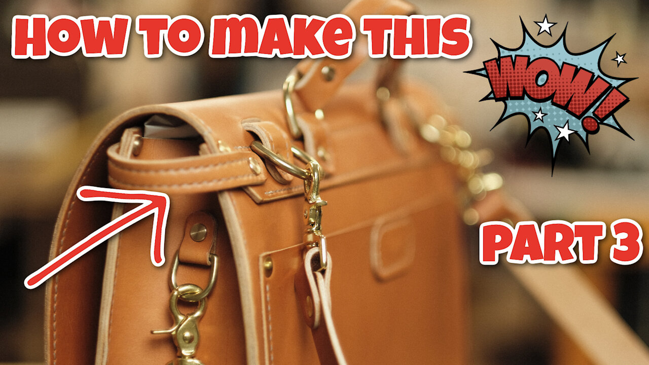 How To Make a Leather Satchel Bag - Part 3 of 6 - Pattern Download