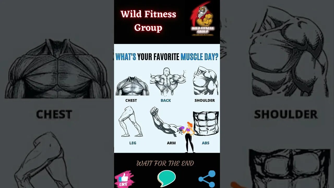 🔥What's your favourite muscle day🔥#shorts🔥#wildfitnessgroup🔥2 October 2022🔥