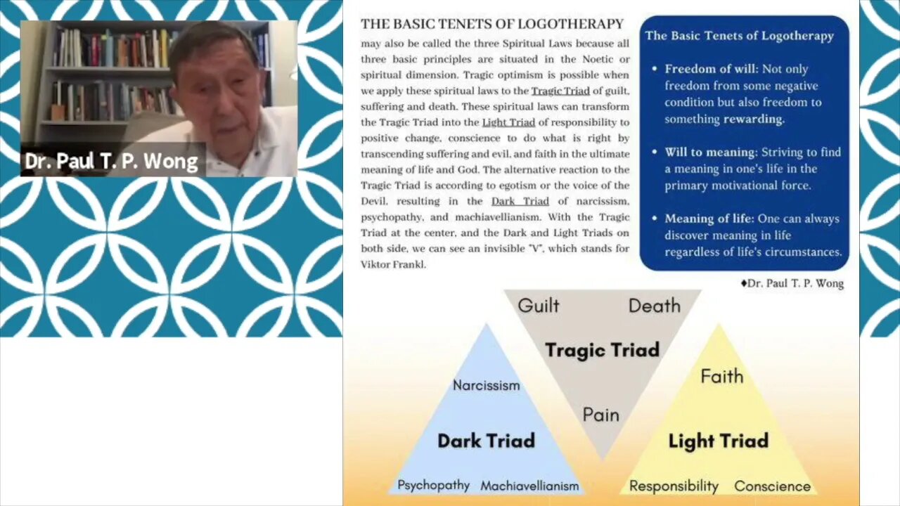 Frankl's Tragic Triad | Dr. Paul T. P. Wong