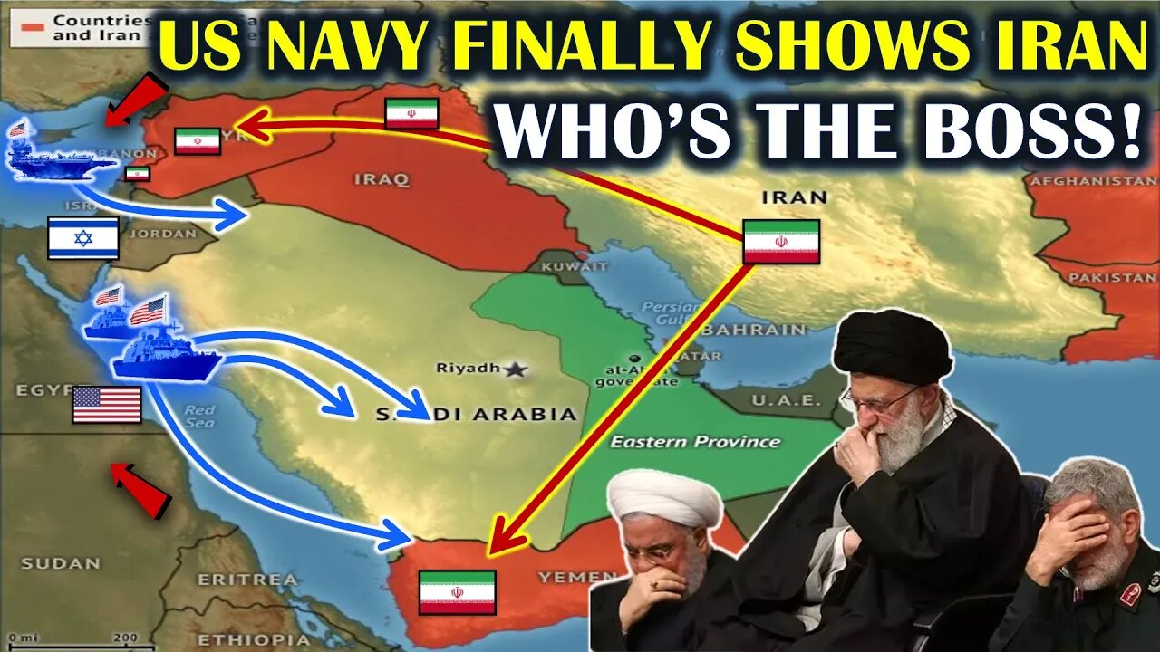 Finally Iran Witnesses True Power of US Navy! US Warships Hit All of Iranian Drones Towards Israel!