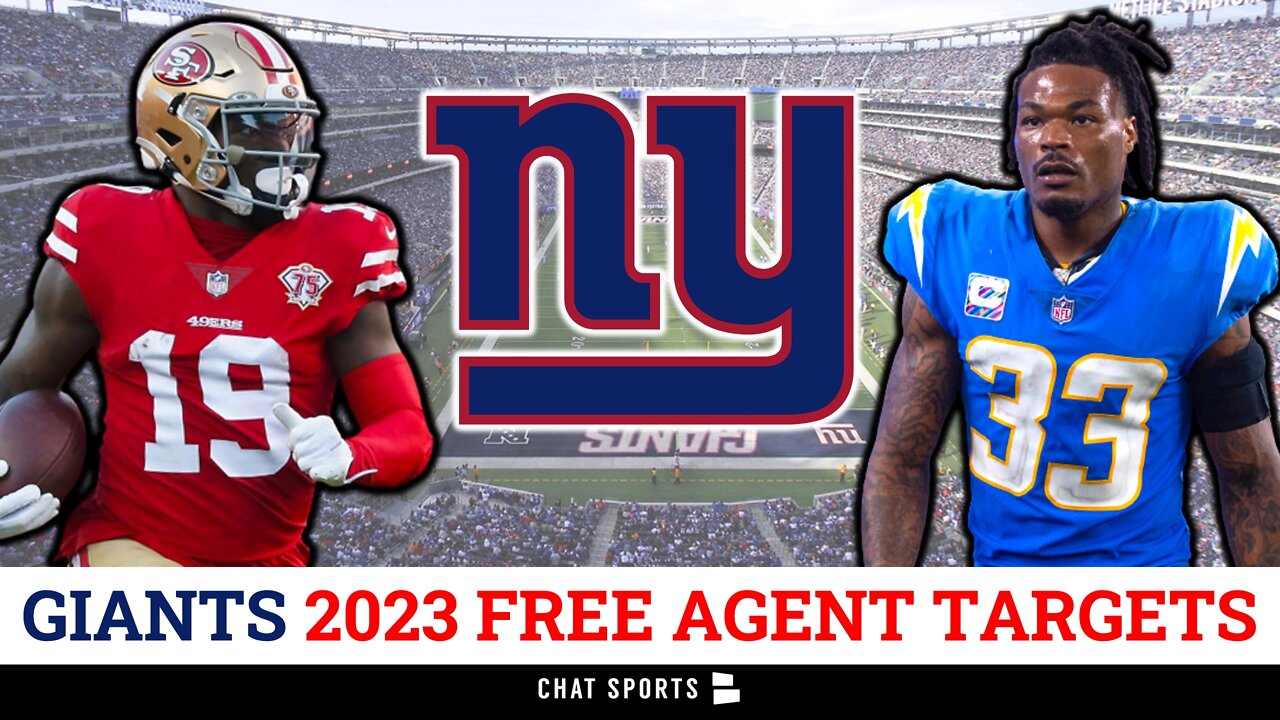 2023 Giants Free Agent Targets Ft. Deebo Samuel, Derwin James & Marcus Peters | NY Giants Rumors