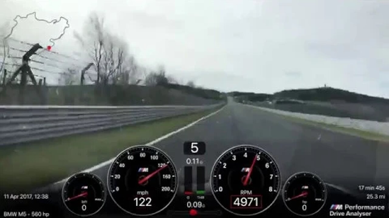 BMW M5 F10 from England "M5ABO" on Nürburgring Nordschleife 11th April 2017