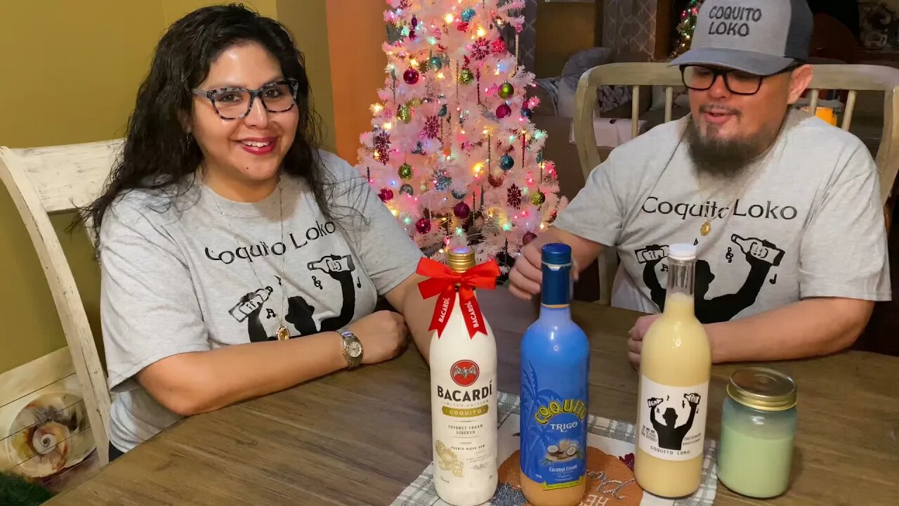 Taste test our very own Coquito Loko against Bacardi limited edition Coquito and Coquito Trigo brand