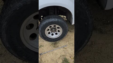 22's to 17's rim swap 1999 Ford f250 #nonamenationals #justdriveit #powerstrokediesel