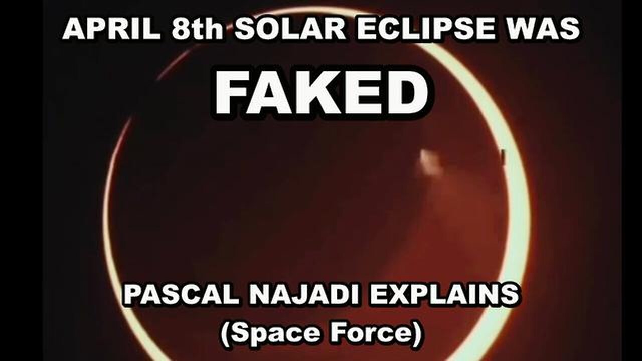 The April 8th Solar Eclipse Was Man Made - It Was Totally Faked Just Like The Moon Landing