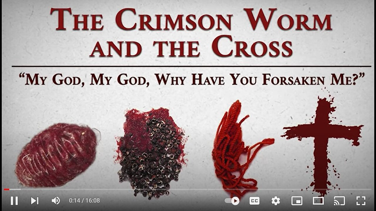 The Crimson Worm: why did Jesus say he was like it?