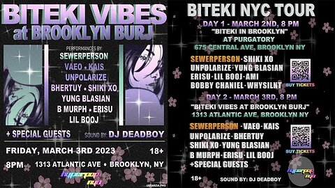 Biteki in Brooklyn Puredro Vlog [NIGHT 2]
