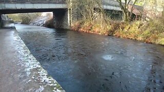 Wintery walk to the Standedge canal tunnel Marsden West Yorkshire, England