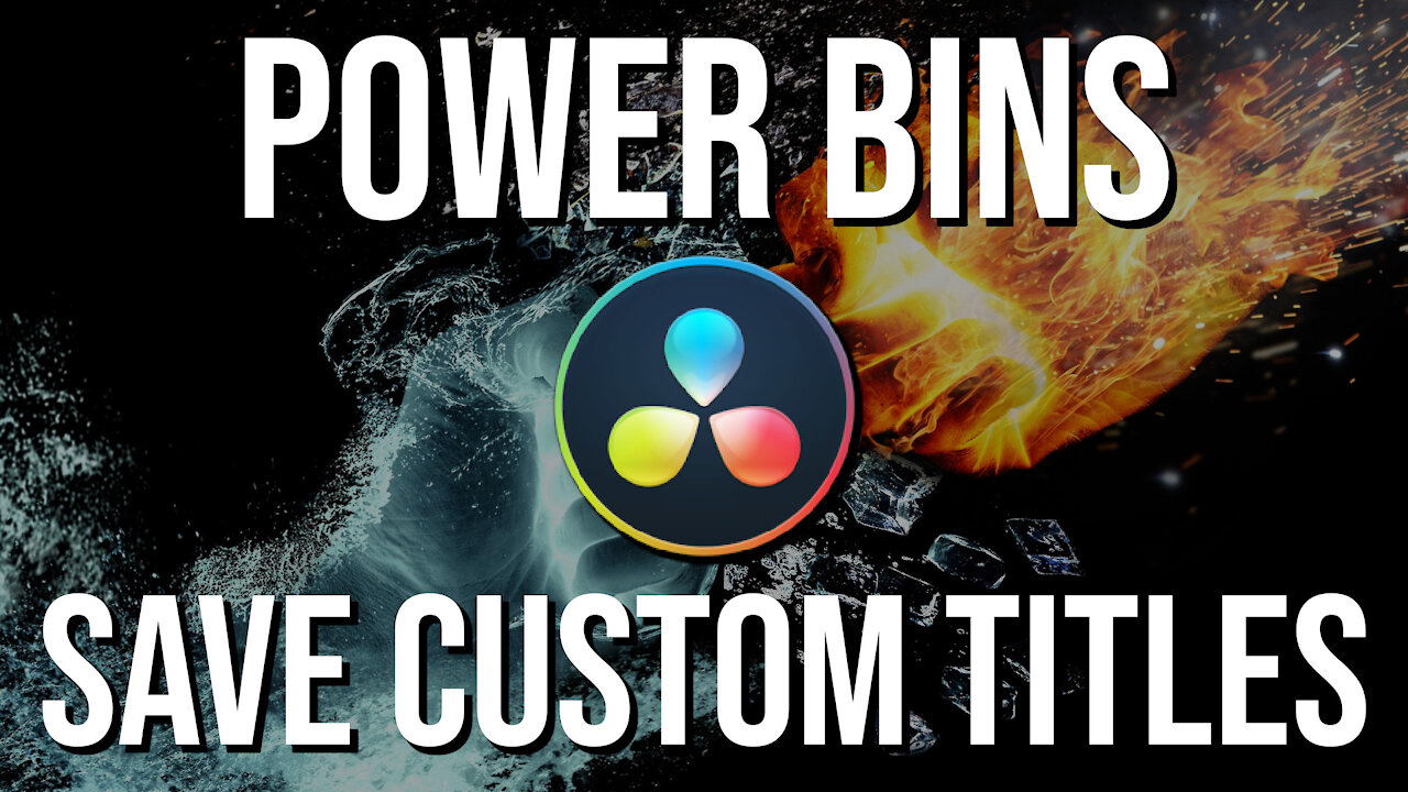 How to Easily Reuse Custom Titles and Effects with Power Bins in Resolve 17