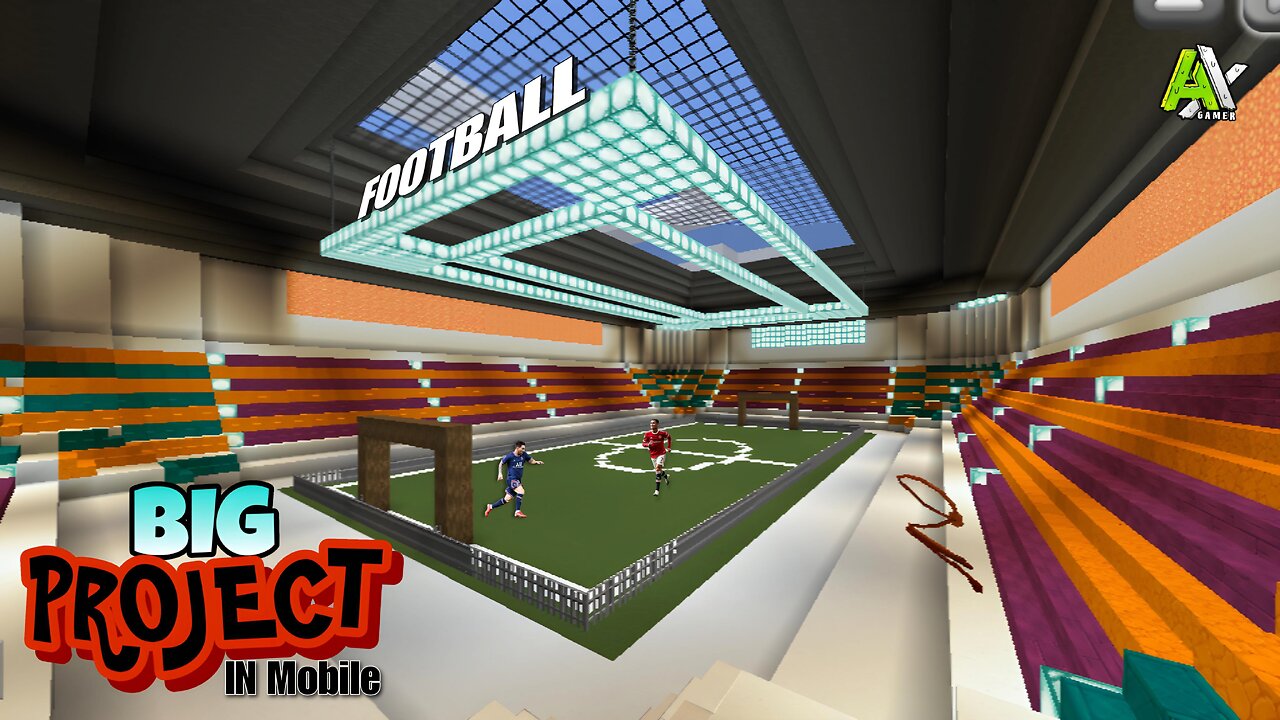 Minecraft Game Play Football Ground Tour Video