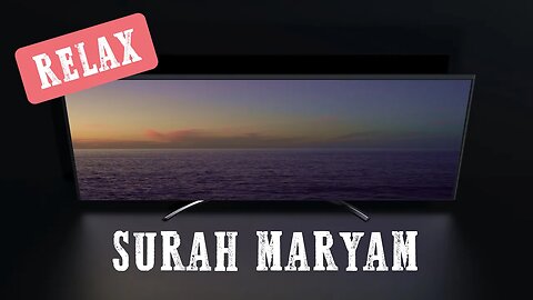 Relax | Surah Maryam | Quran and Natural Sounds | Beach night | for study, work, and sleep