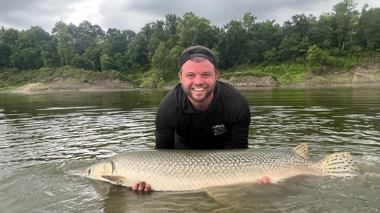 Fishing Alligator GAR During The STORM