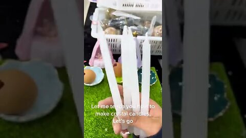 Easter DIY crystal candles Video By kjcrystal #Shorts