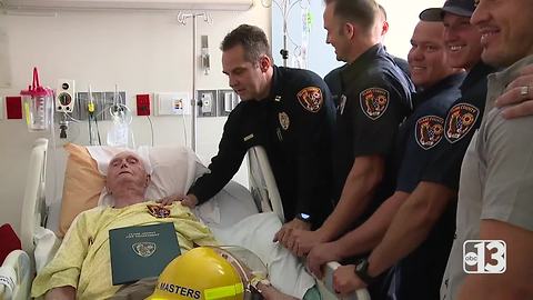 World War II veteran made honorary Clark County firefighter